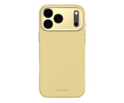 Etui do telefonów Decoded AntiMicrobial Silicone Backcover, iPhone 17 Pro Max, Yellow
